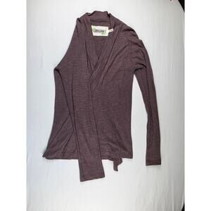 Cariloha Plum Bamboo Cover Up Cardigan Size Small